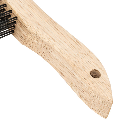 Щетка зачистная четырехрядная, закаленная прямая проволока с деревянной ручкой Сибртех по ценам производителя в Екатеринбурге с доставкой по всей России