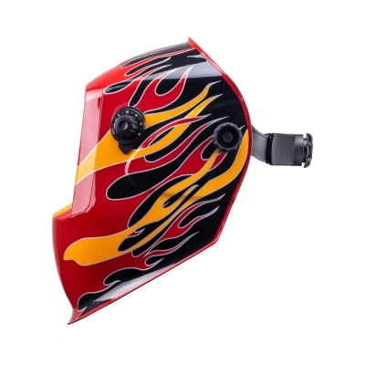 Маска сварщика КОРУНД-2 "огонь" (ф-р 7100V, пр-во FoxWeld/КНР),без коробки по ценам производителя в Екатеринбурге с доставкой по всей России