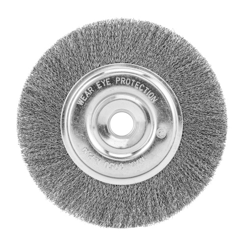 Щетка для УШМ, 200 мм, посадка 22.2 мм, плоская, витая проволока 0.3 мм Сибртех по ценам производителя в Екатеринбурге с доставкой по всей России