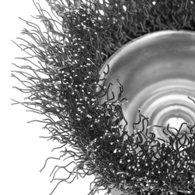 Щетка для дрели, 50 мм, "чашка" со шпилькой, витая проволока 0.3 мм Сибртех по ценам производителя в Екатеринбурге с доставкой по всей России