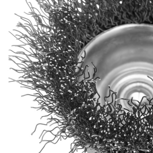 Щетка для дрели, 50 мм, "чашка" со шпилькой, витая проволока 0.3 мм Сибртех по ценам производителя в Екатеринбурге с доставкой по всей России