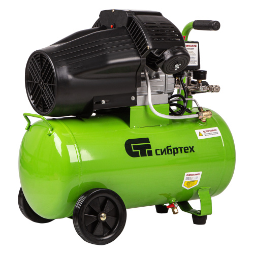 Компрессор воздушный КК-2200/50, 2.2 кВт, 350 л/мин, 50 л, прямой привод, масляный Сибртех по ценам производителя в Екатеринбурге с доставкой по всей России
