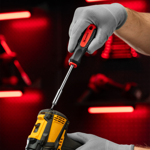 Отвертка с набором бит, 11 шт, Fusion, CrV, трехкомпонентная рукоятка "Anti slip" Matrix по ценам производителя в Екатеринбурге с доставкой по всей России