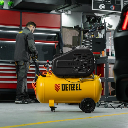 Компрессор воздушный рем. привод BCI 2200/100, 2,2 кВт, 100 литров, 420 л/мин Denzel по ценам производителя в Екатеринбурге с доставкой по всей России
