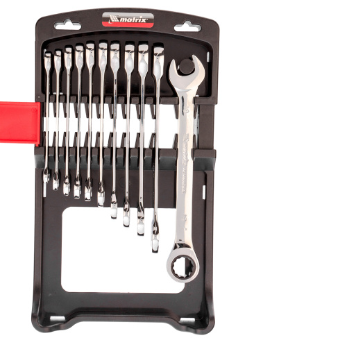 Набор ключей комбинированных, трещоточных 11 шт. Matrix по ценам производителя в Екатеринбурге с доставкой по всей России