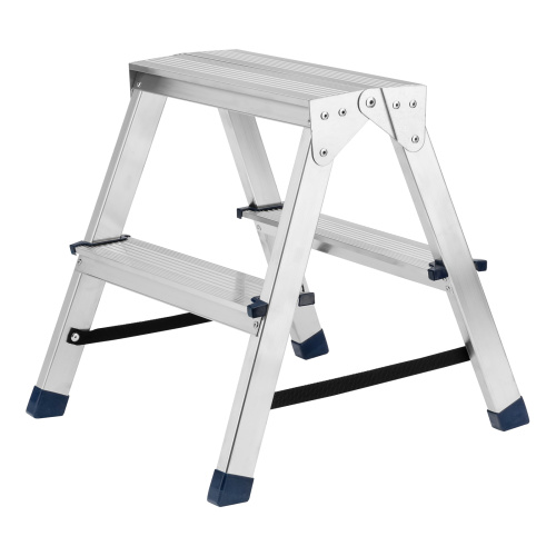 Стремянка двусторонняя 2 ступени, алюминиевая, Сибртех по ценам производителя в Екатеринбурге с доставкой по всей России