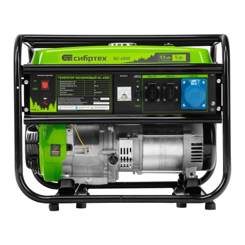 Генератор бензиновый БС-6500, 5.5 кВт, 230В, четырехтактный, 25 л, ручной стартер Сибртех по ценам производителя в Екатеринбурге с доставкой по всей России