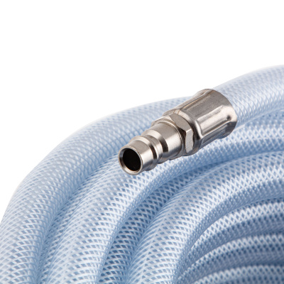 Шланг пневматический ПВХ, 10 x 16 мм, 18 бар, армированный, прозрачный, быстросъемное соединение, 15 м Stels по ценам производителя в Екатеринбурге с доставкой по всей России