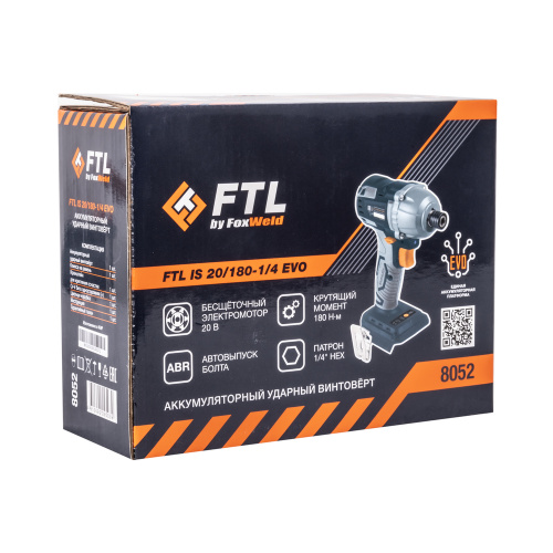 Аккумуляторный ударный винтовёрт FTL IS 20/180-1/4 EVO купить в Москве с доставкой по всей России | ProtosMarket.ru