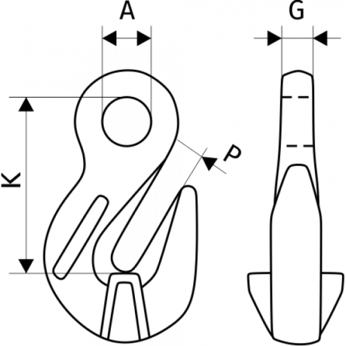 Крюк укорачивающий 21,2 т, размер 26-8 по ценам производителя в Екатеринбурге с доставкой по всей России