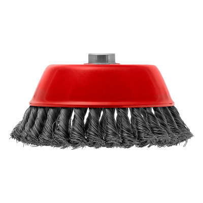 Щетка для УШМ, 150 мм, М14, "чашка", крученая проволока 0.35 мм Matrix по ценам производителя в Екатеринбурге с доставкой по всей России