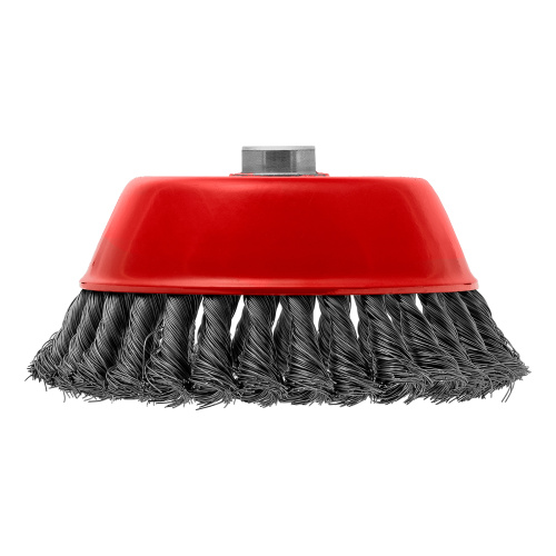 Щетка для УШМ, 150 мм, М14, "чашка", крученая проволока 0.35 мм Matrix по ценам производителя в Екатеринбурге с доставкой по всей России