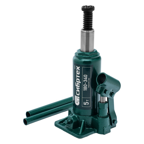 Домкрат гидравлический бутылочный, 5 т, 180-340 мм Сибртех по ценам производителя в Екатеринбурге с доставкой по всей России