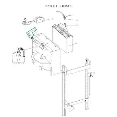 Аварийный выключатель для штабелеров SDR/SDK и SPN, для тележек SK20 по ценам производителя в Екатеринбурге с доставкой по всей России
