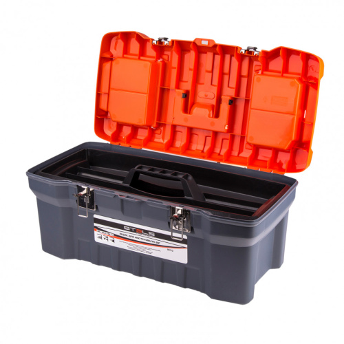 Ящик для инструмента с металлическими замками 22", 28 х 23 см, 5 х 56 см Stels по ценам производителя в Екатеринбурге с доставкой по всей России