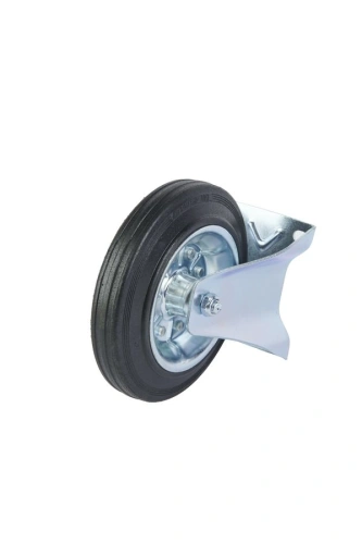 Колесо неповоротное усиленное резина FRC 80 200 мм по ценам производителя в Екатеринбурге с доставкой по всей России