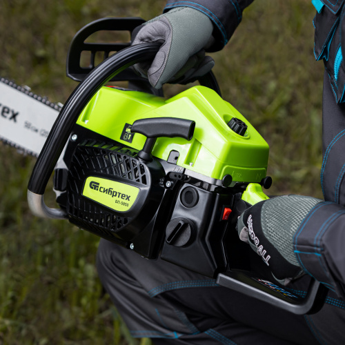 Пила цепная бензиновая БП-5850, 58 см3, шина 50 см, шаг 0.325, паз 1,5 мм, 76 звеньев Сибртех по ценам производителя в Екатеринбурге с доставкой по всей России