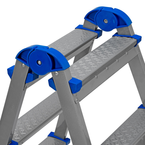 Стремянка двухсторонняя 5 ступеней, сталь профиль, стальные ступени, Сибртех по ценам производителя в Екатеринбурге с доставкой по всей России