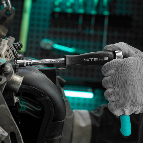 Набор торцевых головок с трещоткой, 1/4", 18 предметов Stels по ценам производителя в Екатеринбурге с доставкой по всей России