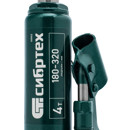 Домкрат гидравлический бутылочный, 4 т, 180-320 мм Сибртех по ценам производителя в Екатеринбурге с доставкой по всей России