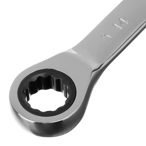 Ключ накидной трещоточный, 14 х 15 мм, CrV, зеркальный хром Matrix Professional по ценам производителя в Екатеринбурге с доставкой по всей России