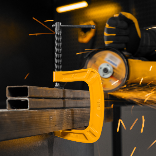 Струбцина G-образная, усиленная, 75 мм Denzel по ценам производителя в Екатеринбурге с доставкой по всей России