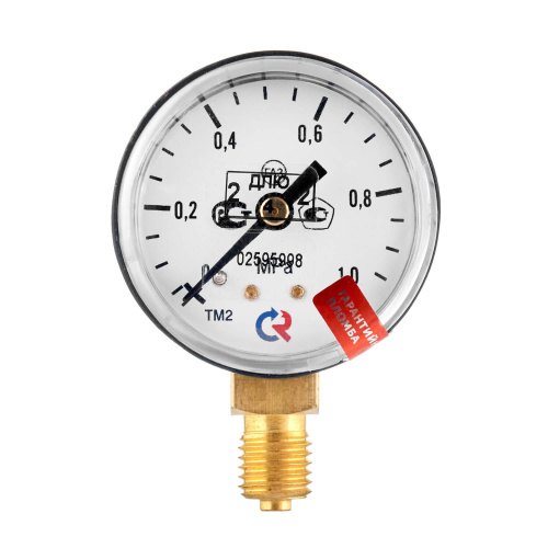 Манометр с поверкой 1,0 МПа, углекислый газ по ценам производителя в Екатеринбурге с доставкой по всей России