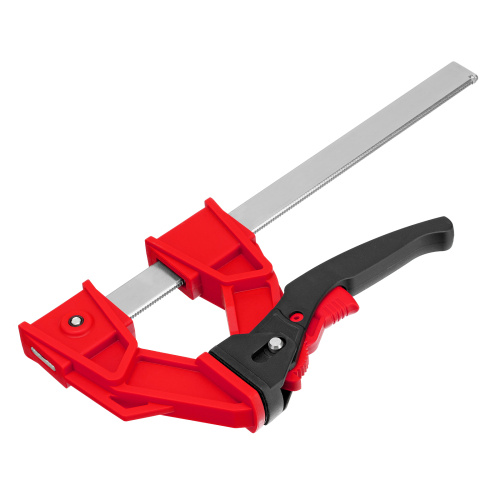 Струбцина реечная быстрозажимная, усиленная, пластиковый корпус рычажно-храповой механизм, 200 х 100 х 351 мм, штанга 5 х 22 мм Matrix по ценам производителя в Екатеринбурге с доставкой по всей России