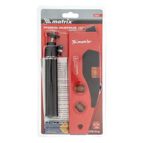 Лазерный уровень, 180 мм, 220 мм штатив, 4 глазка Matrix по ценам производителя в Екатеринбурге с доставкой по всей России