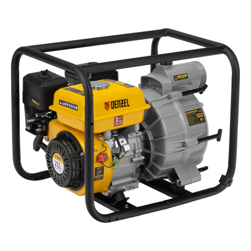 Мотопомпа бензиновая для грязной воды PX-80D7, 7 л.с., 3", 1300 л/мин, глуб 8 м,напор 30 м Denzel по ценам производителя в Екатеринбурге с доставкой по всей России