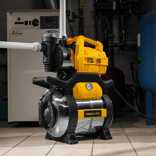 Насосная станция PSХ950X, Х-Pro, 950 Вт, 3300 л/ч, ресивер 24 л, подъем 38 м, нержавейка Denzel по ценам производителя в Екатеринбурге с доставкой по всей России