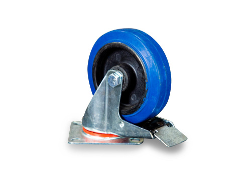 Колесо поворотное резина SRCLb 55 125 мм с тормозом (F) по ценам производителя в Екатеринбурге с доставкой по всей России