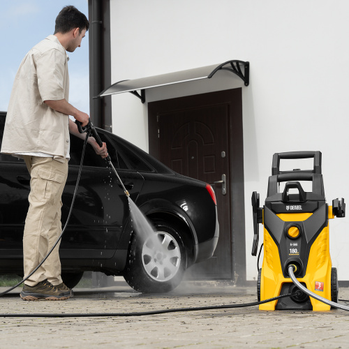 Моечная машина высокого давления R-180i, 2400 Вт, 180 бар, 7.5 л/мин, асинхронный двигатель Denzel по ценам производителя в Екатеринбурге с доставкой по всей России