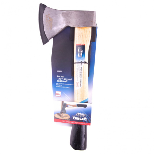 Топор плотницкий, кованый, деревянная рукоятка, 600 г, пескоструйное покрытие полотна Барс по ценам производителя в Екатеринбурге с доставкой по всей России