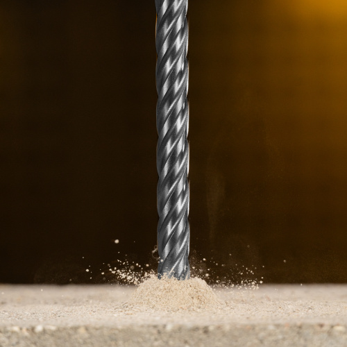 Бур по бетону, цельная крестовая пластина, 12x265 мм, SDS PLUS Denzel по ценам производителя в Екатеринбурге с доставкой по всей России