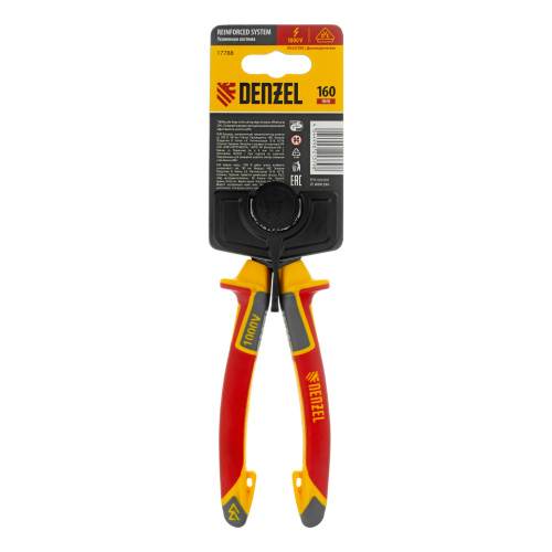 Бокорезы, диэлектрические рукоятки, до 1000 В, трехкомпонентные рукоятки, 160 мм Denzel по ценам производителя в Екатеринбурге с доставкой по всей России