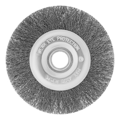 Щетка для УШМ, 150 мм, посадка 22.2 мм, плоская, витая проволока Сибртех по ценам производителя в Екатеринбурге с доставкой по всей России