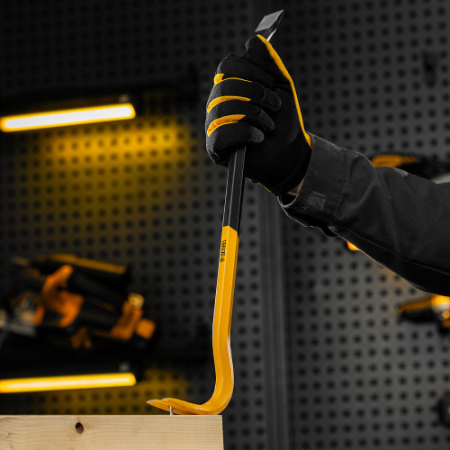 Лом-гвоздодер, 450 мм, шестигранный 16 мм, окрашенный, сталь 65 Denzel по ценам производителя в Екатеринбурге с доставкой по всей России