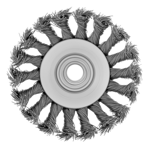 Щетка для УШМ, 100 мм, М14, "тарелка", крученая металлическая проволока Сибртех по ценам производителя в Екатеринбурге с доставкой по всей России