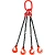 Строп цепной TOR 4СЦ г/п 17,0 т 3,0 м с самозакрывающимися крюками по ценам производителя в Екатеринбурге с доставкой по всей России