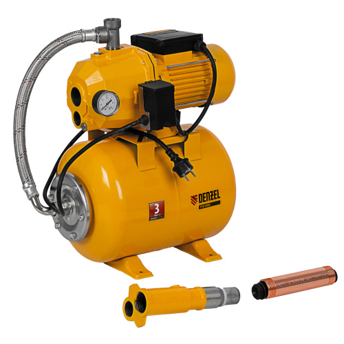 Насосная станция эжекторная PSD800C, 800 Вт, 2400 л/ч, ресивер 24 л, всасывание 20 м Denzel по ценам производителя в Екатеринбурге с доставкой по всей России