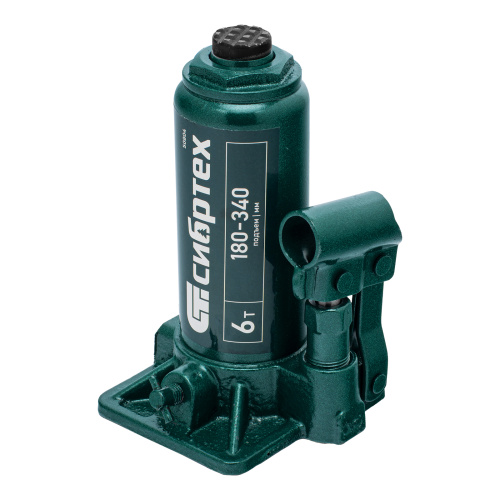 Домкрат гидравлический бутылочный, 6 т, 180-340 мм Сибртех по ценам производителя в Екатеринбурге с доставкой по всей России