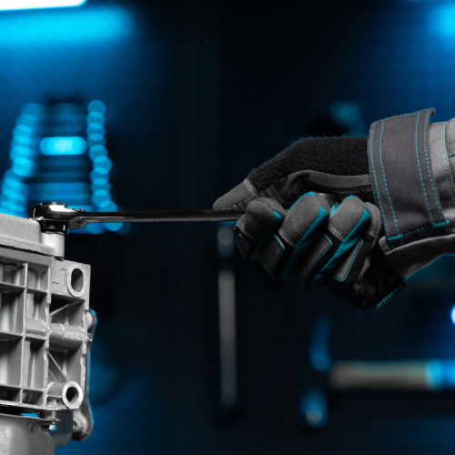 Набор ключей накидных с трещоткой, 8-19 мм, 2 шт, многоразмерные, реверсивные, CrV Gross по ценам производителя в Екатеринбурге с доставкой по всей России