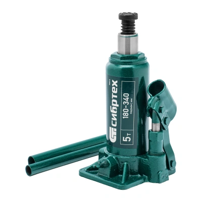 Домкрат гидравлический бутылочный, 5 т, 180-340 мм, в пласт. кейсе Сибртех купить в Москве с доставкой по всей России | ProtosMarket.ru