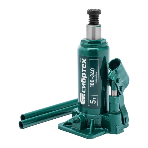 Домкрат гидравлический бутылочный, 5 т, 180-340 мм, в пласт. кейсе Сибртех по ценам производителя в Екатеринбурге с доставкой по всей России