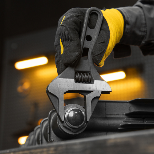 Ключ разводной 185 мм, CrV, кованый, укороченная рукоятка Denzel по ценам производителя в Екатеринбурге с доставкой по всей России