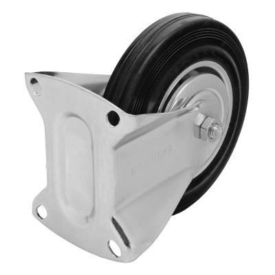 Колесо неповоротное D 160 мм, крепление  платформенное Сибртех по ценам производителя в Екатеринбурге с доставкой по всей России