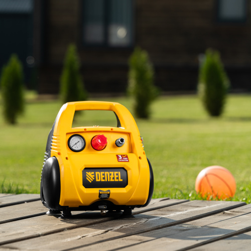 Компрессор воздушный безмасляный РС 1/6-180,1, 1 кВт, 180 л/мин, 6 л Denzel купить в Москве с доставкой по всей России | ProtosMarket.ru