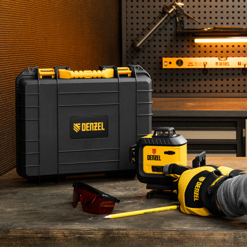 Лазерный уровень мультипризменный LX 360-2 Red, 30 м, 635 нм, аккумулятор Li 2800 мАч, резьба 5/8" Denzel по ценам производителя в Екатеринбурге с доставкой по всей России