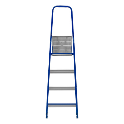 Стремянка, 4 ступени, стальной профиль, алюминиевые ступени Сибртех по ценам производителя в Екатеринбурге с доставкой по всей России